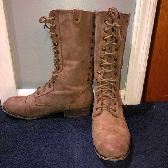 madden girl daria combat boot